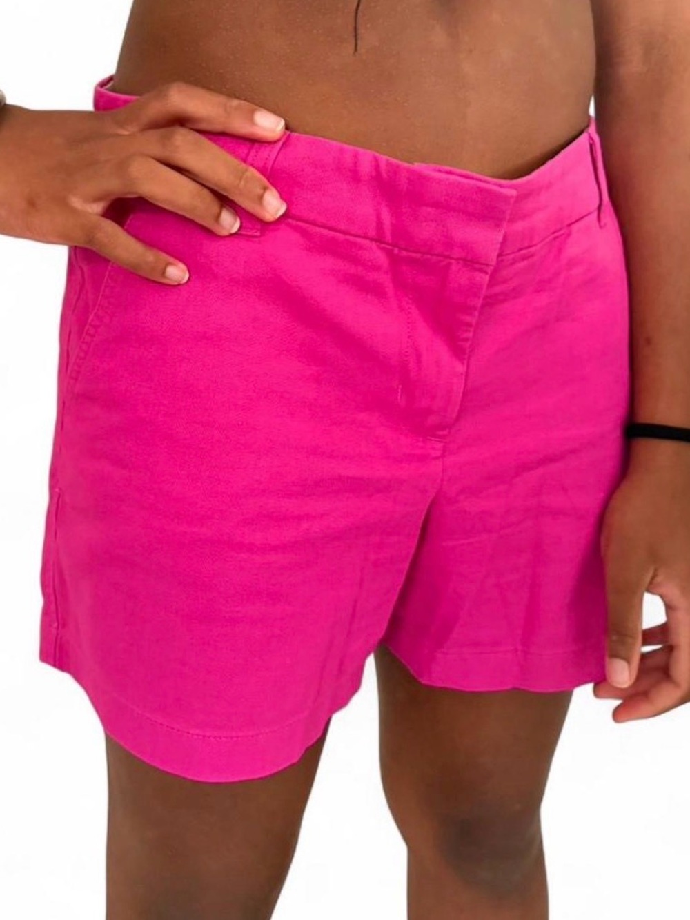 J. Crew Vibrant Hot Pink Tailored Bermuda Shorts - Picture 5 of 5